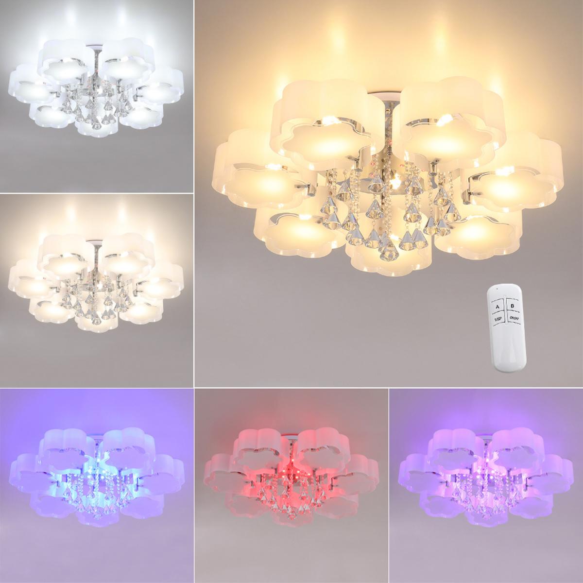 Floral Shape Dimmable LED Ceiling Light - White / 75cm / 35cm – image 16