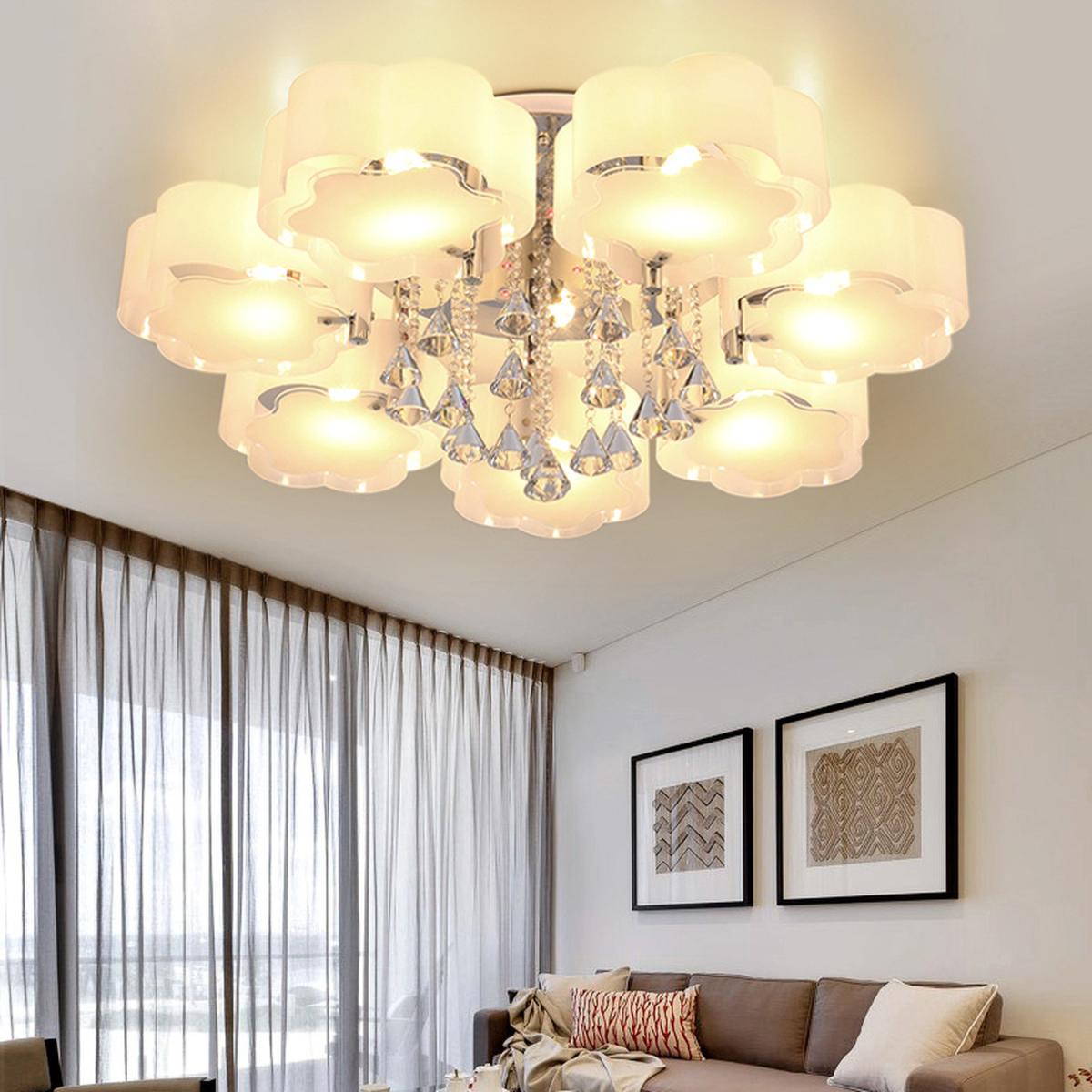 Floral Shape Dimmable LED Ceiling Light - White / 75cm / 35cm – image 17
