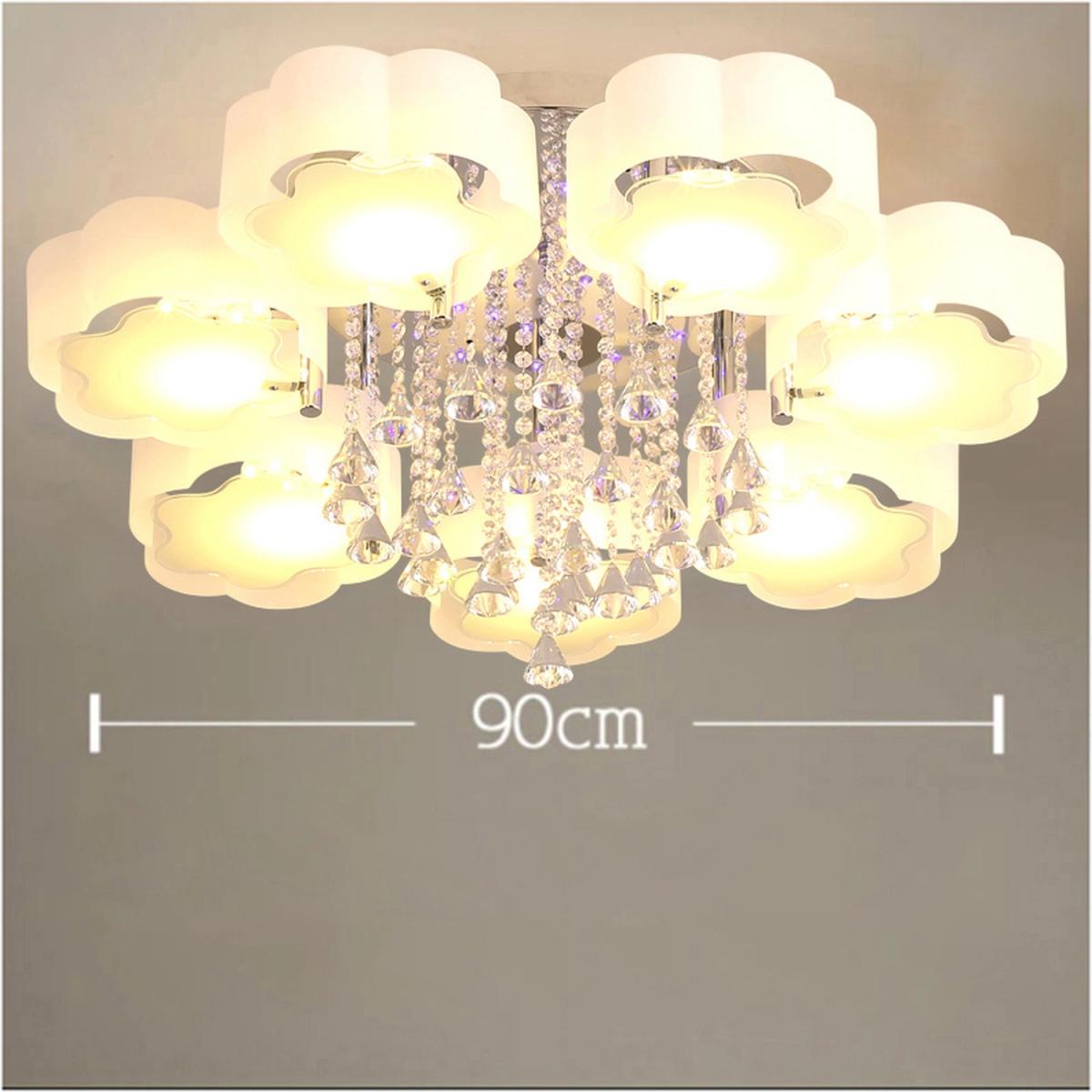 Floral Shape Dimmable LED Ceiling Light - White / 75cm / 35cm – image 18