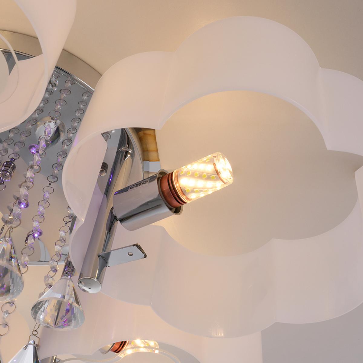 Floral Shape Dimmable LED Ceiling Light - White / 75cm / 35cm – image 3