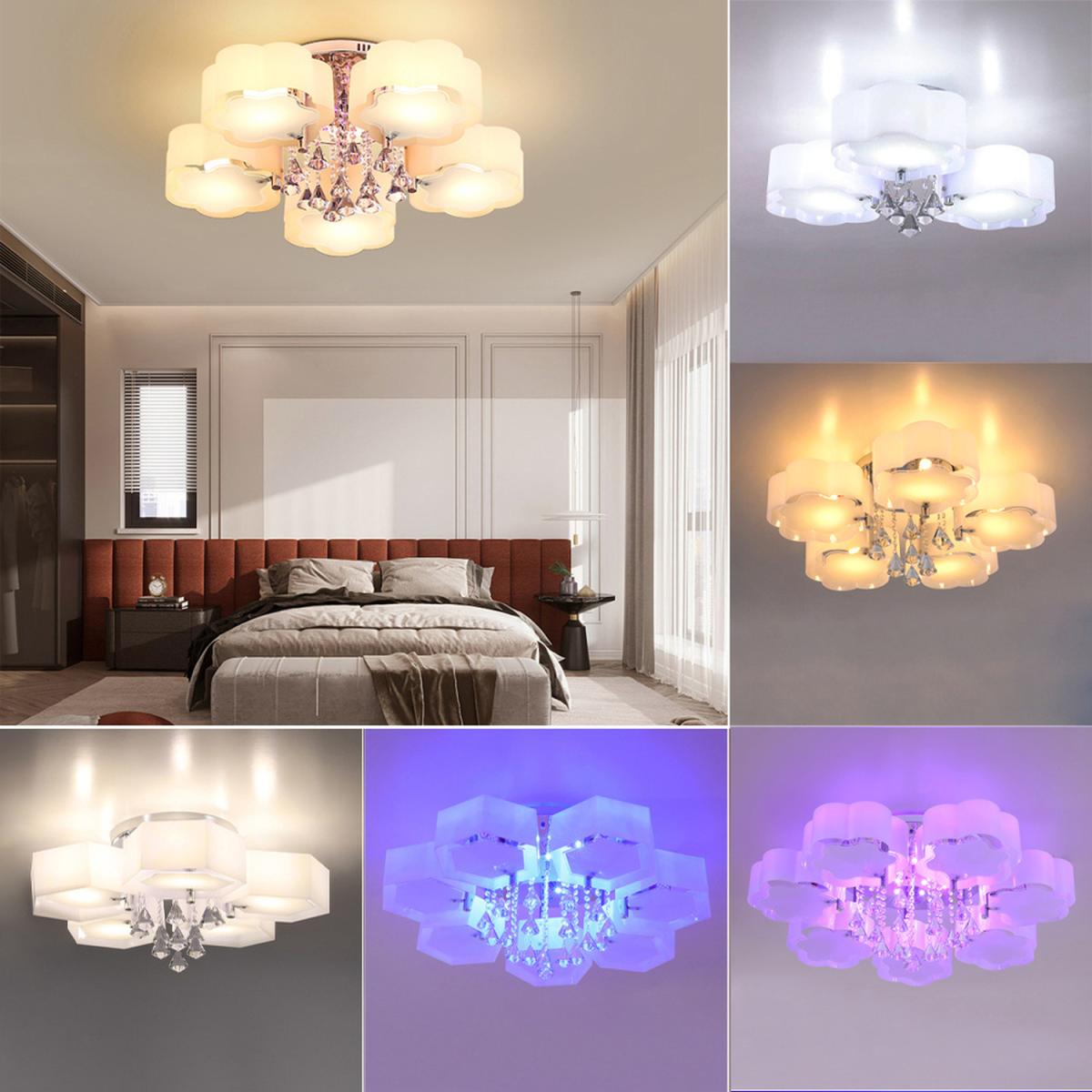 Floral Shape Dimmable LED Ceiling Light - White / 75cm / 35cm – image 4