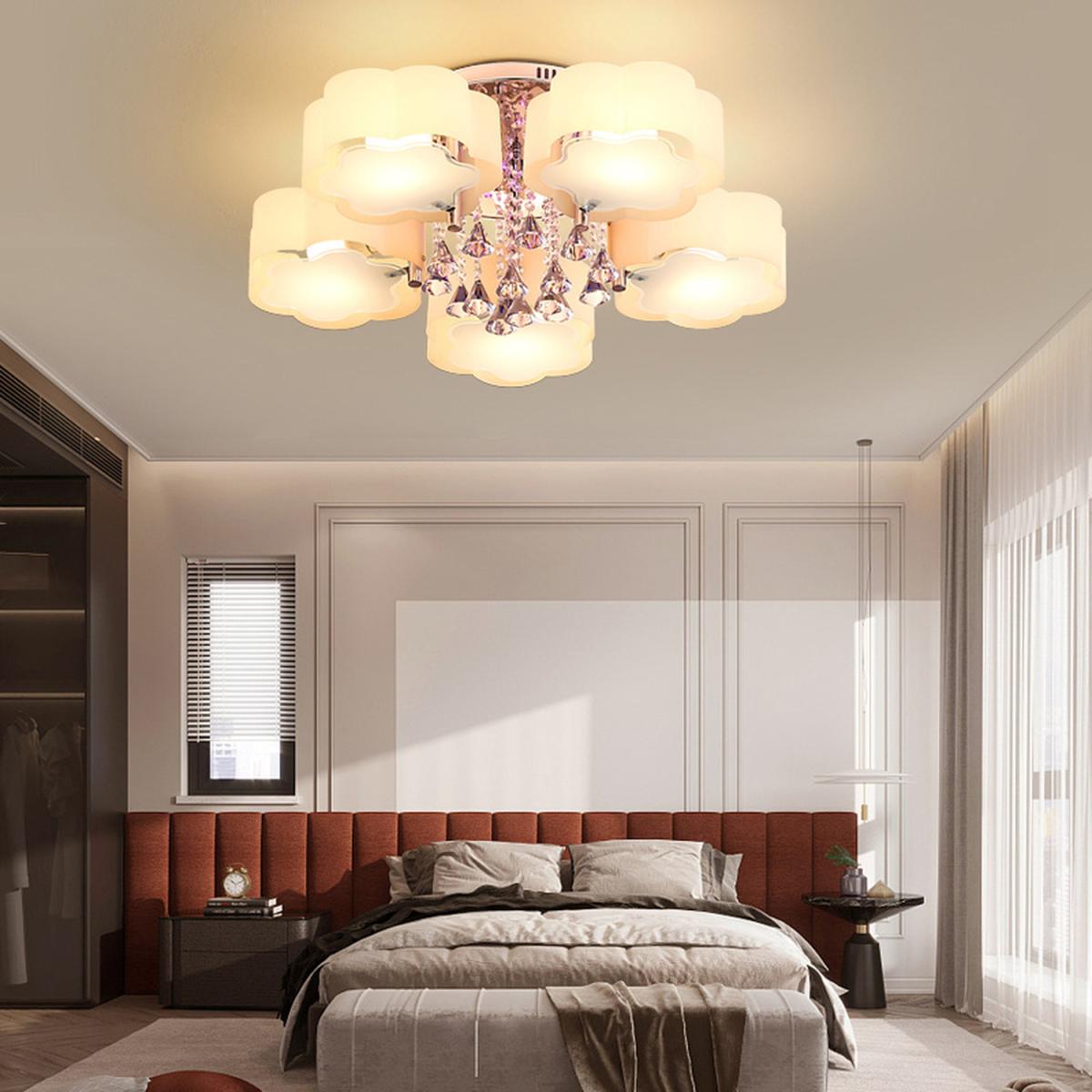 Floral Shape Dimmable LED Ceiling Light - White / 75cm / 35cm – image 5