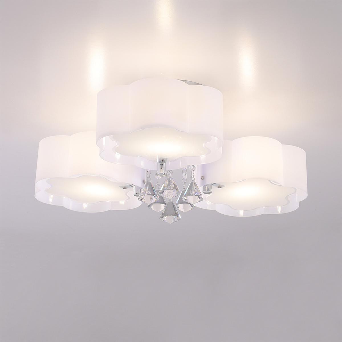 Floral Shape Dimmable LED Ceiling Light - White / 75cm / 35cm – image 7