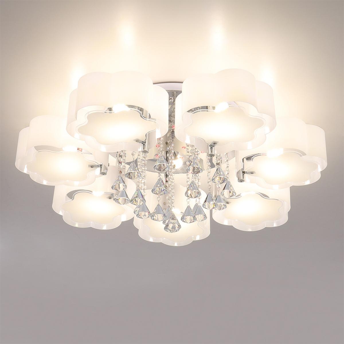 Floral Shape Dimmable LED Ceiling Light - White / 75cm / 35cm – image 9