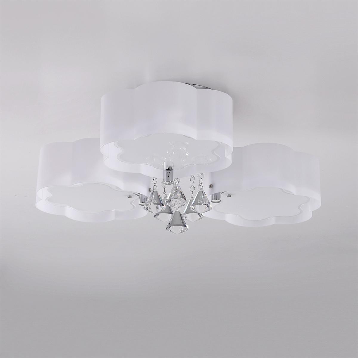 Floral Shape Dimmable LED Ceiling Light - White / 75cm / 35cm – image 10