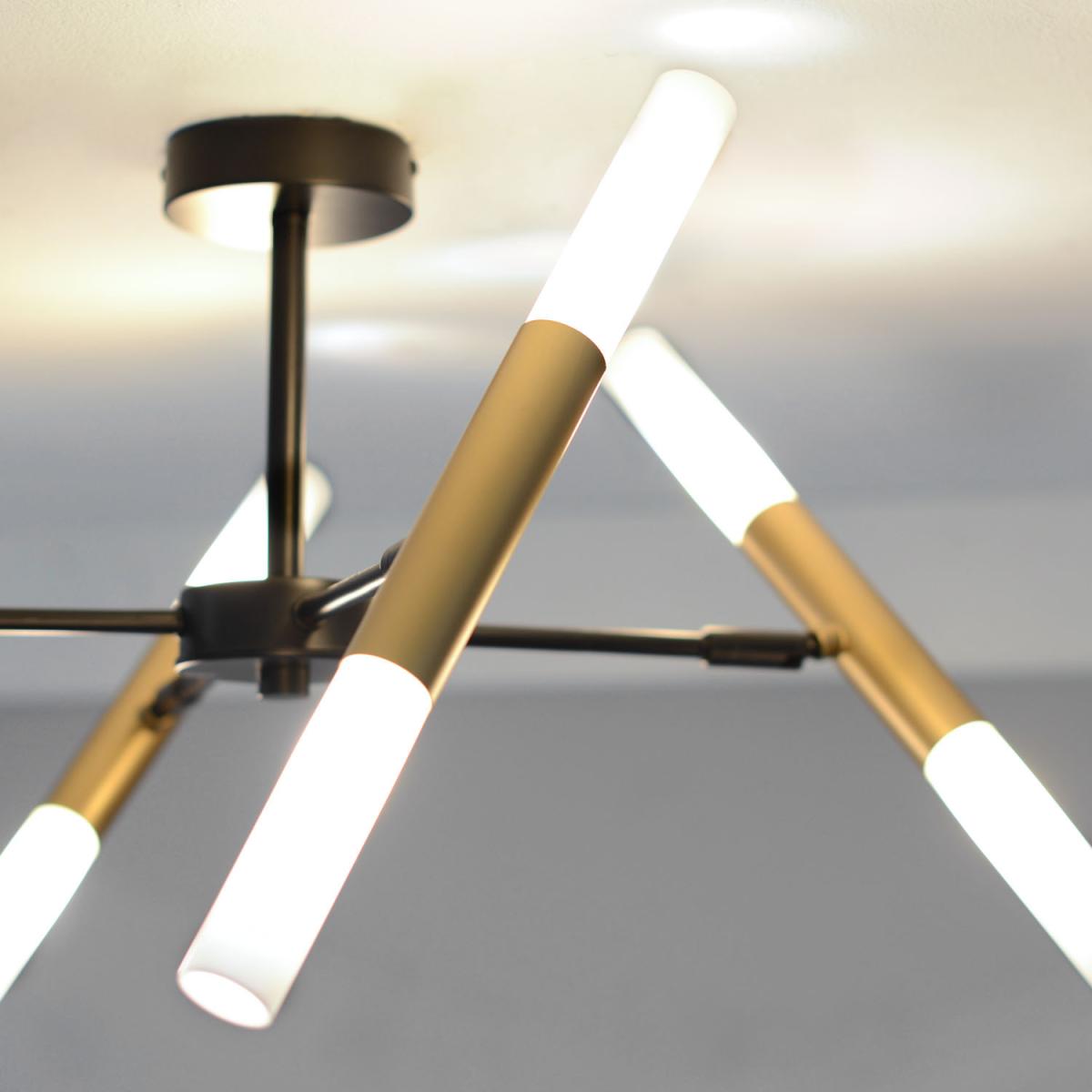 Cosmo 8 Light Ceiling Fitting - Black – image 3