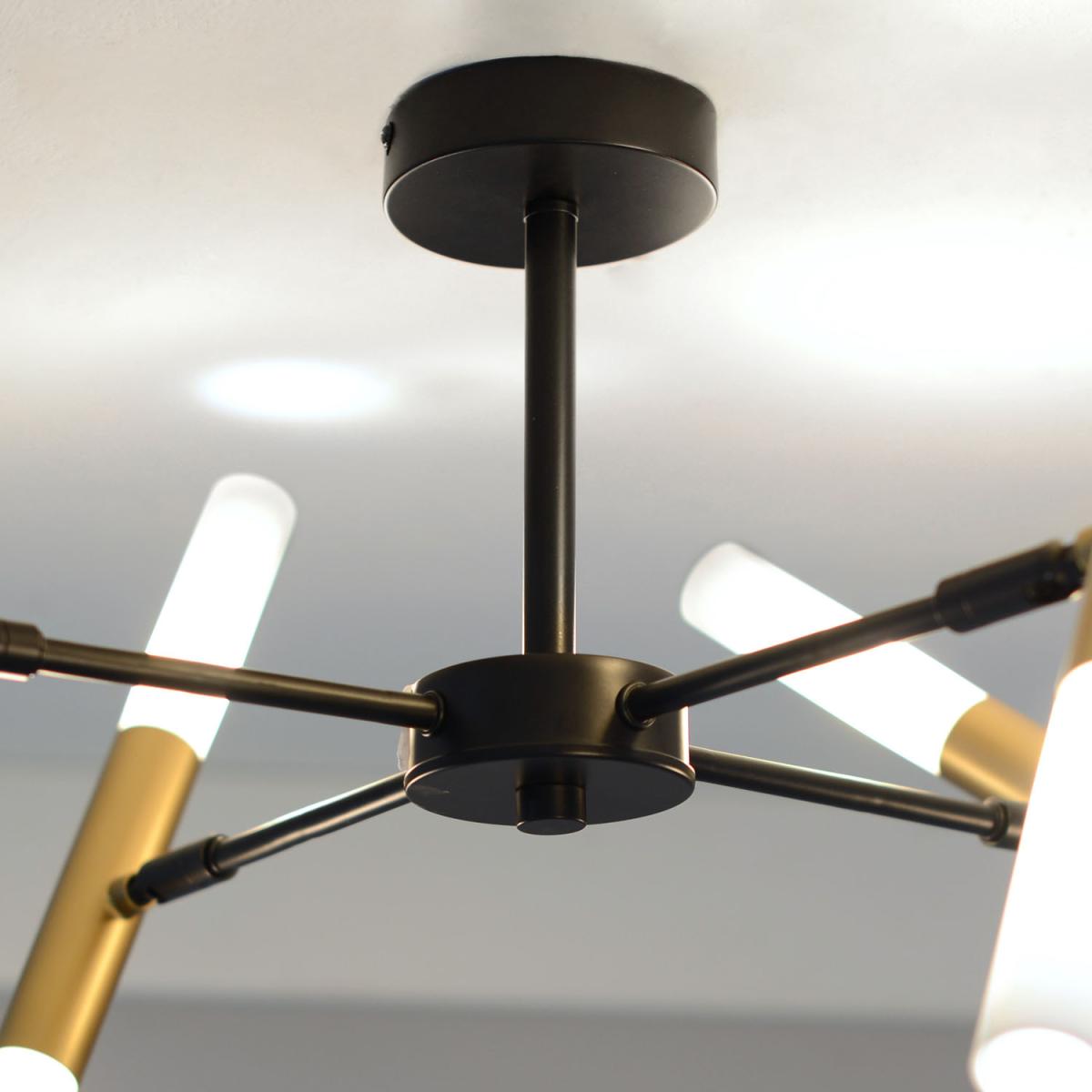 Cosmo 8 Light Ceiling Fitting - Black – image 4