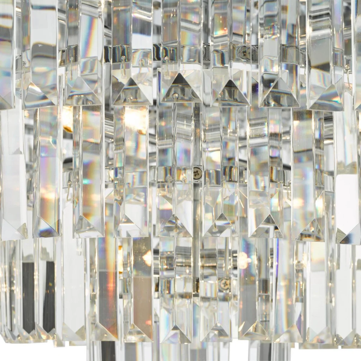Eulalia 12 Light Flush Polished Chrome Crystal - silver – image 4