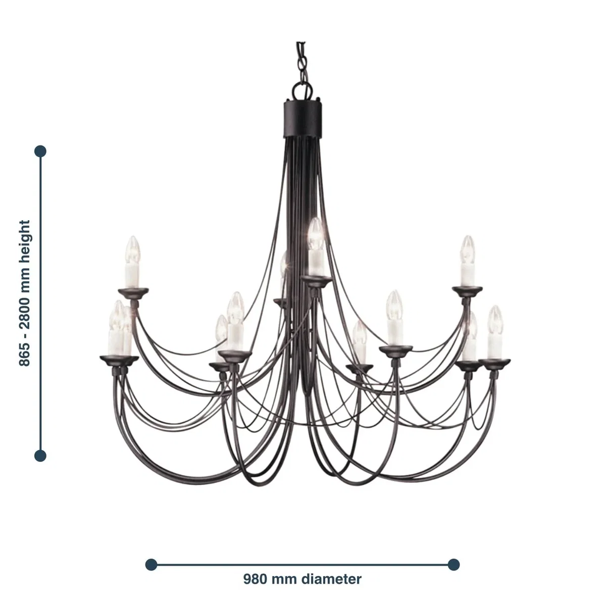 Carisbrooke Pendant Light Black - Black – image 4