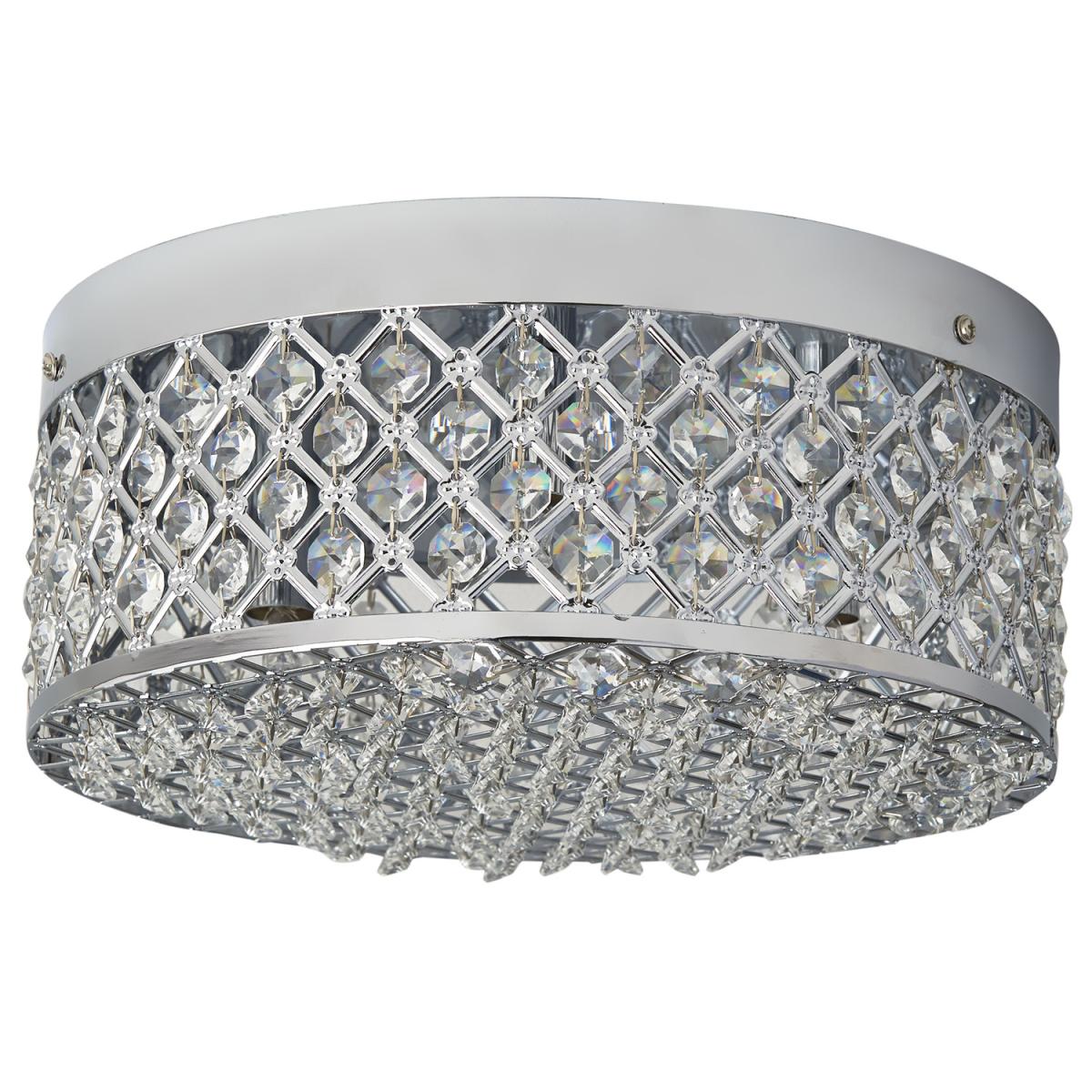 Elements Crystal Flush Fitting - Chrome – image 2