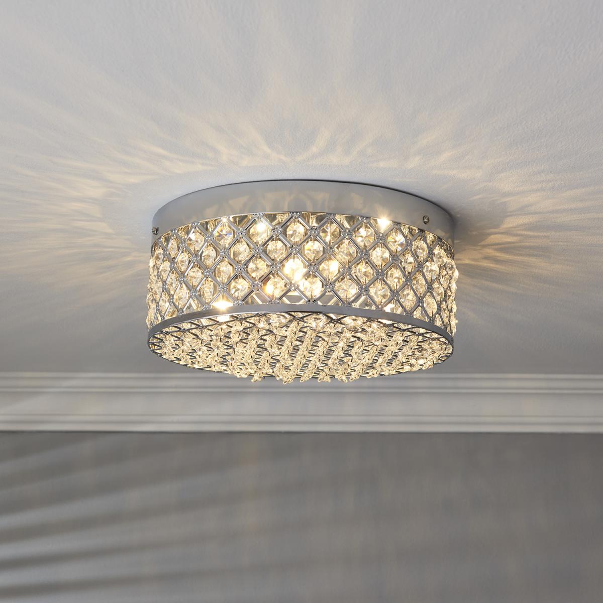 Elements Crystal Flush Fitting - Chrome – image 3