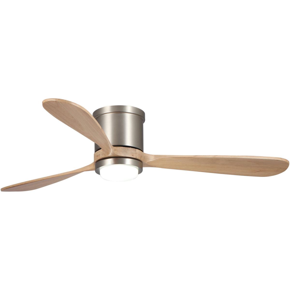 Modern Integrated LED Flush Ceiling Fan Light - Stain Nickel – image 3