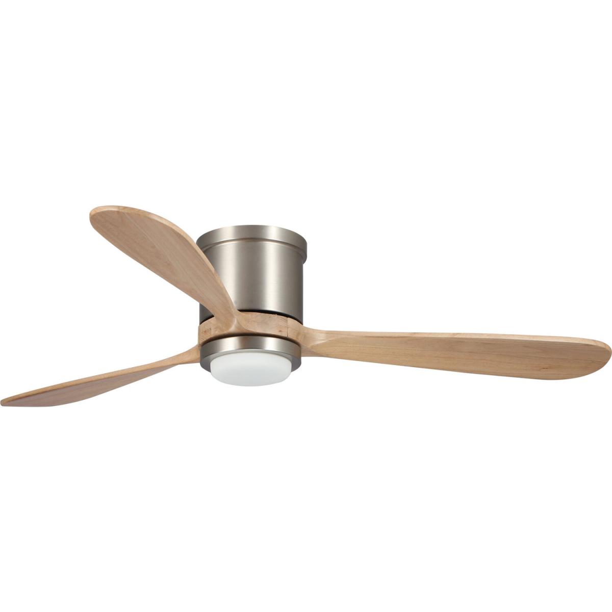 Modern Integrated LED Flush Ceiling Fan Light - Stain Nickel – image 5