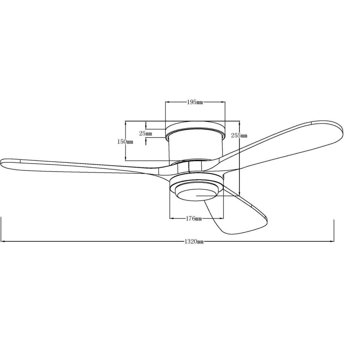 Modern Integrated LED Flush Ceiling Fan Light - Stain Nickel – image 8