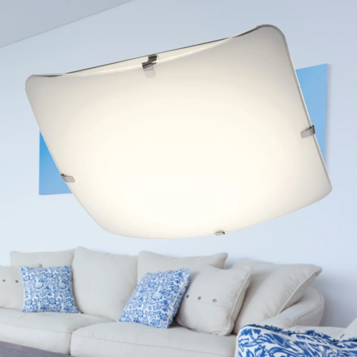 Eden Flush Ceiling Light - Frosted Glass – image 2