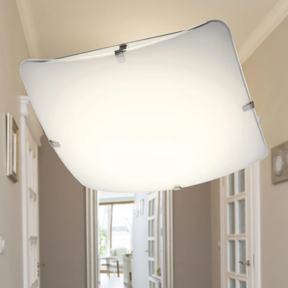 Eden Flush Ceiling Light - Frosted Glass – image 3