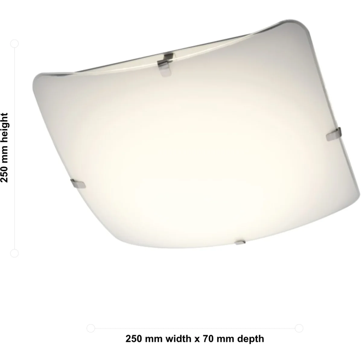 Eden Flush Ceiling Light - Frosted Glass – image 4