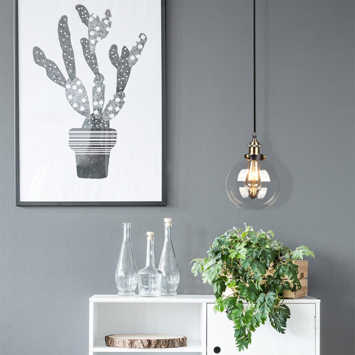 Glass Pendant Light - Clear / 21cm – image 3