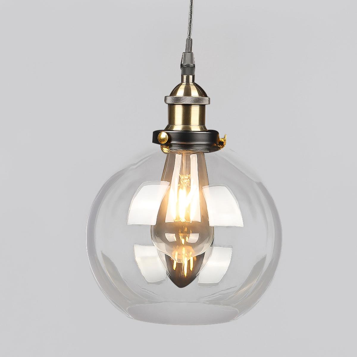 Glass Pendant Light - Clear / 21cm – image 4