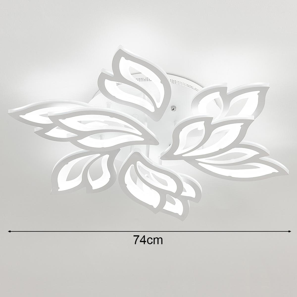 9 Lights Modern Flower Shape LED Ceiling Light - White / Cool White – image 3