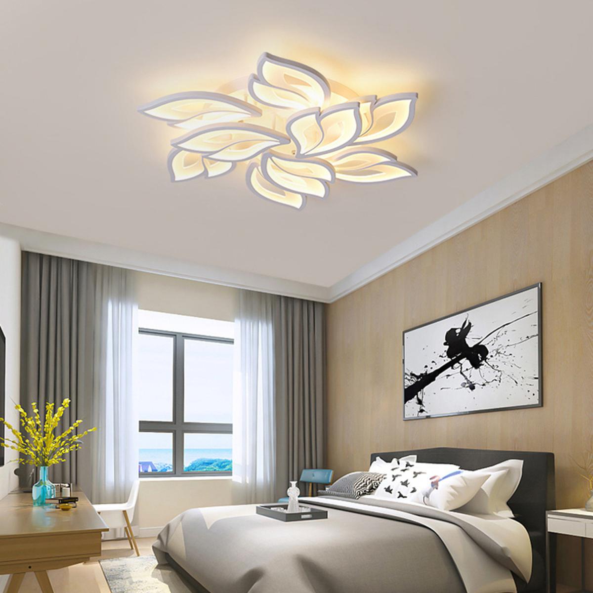 9 Lights Modern Flower Shape LED Ceiling Light - White / Cool White – image 5