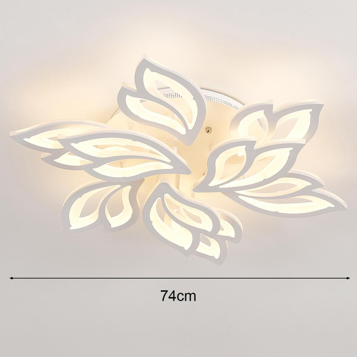 9 Lights Modern Flower Shape LED Ceiling Light - White / Cool White – image 9