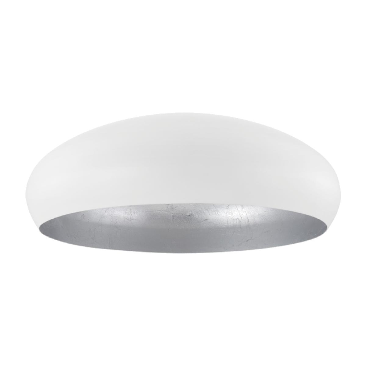 EGLO MOGANO White and silver rounded shade - Neutral