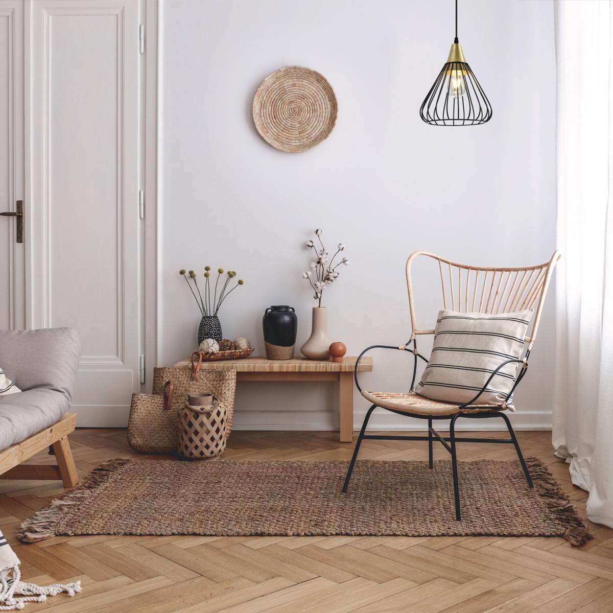 CGC TESSA Black Wire Cage Ceiling Pendant Light - black – image 5