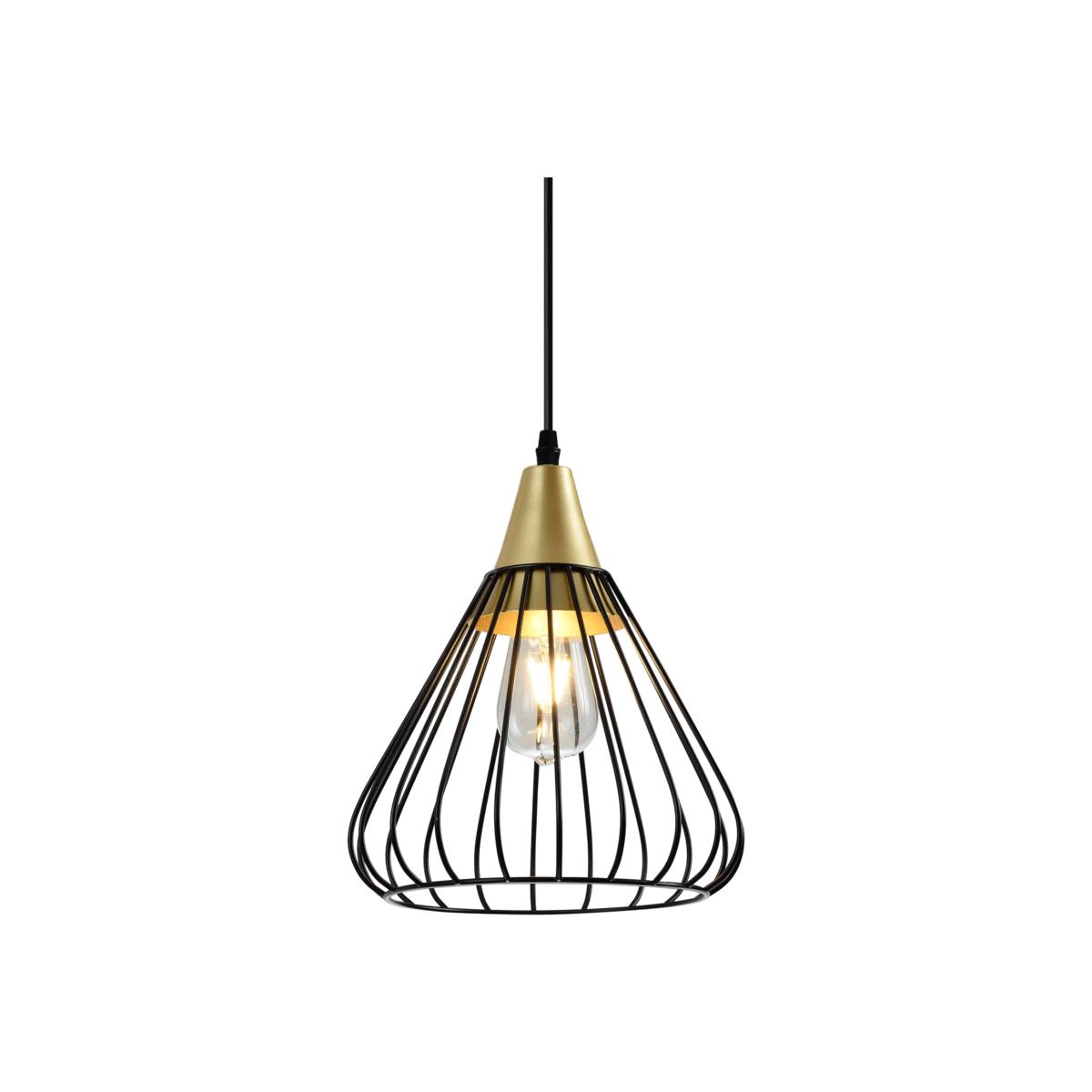 CGC TESSA Black Wire Cage Ceiling Pendant Light - black – image 1