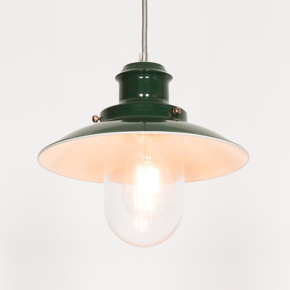 British Green Ceiling Pendant Light Fisherman Style - British Green – image 4