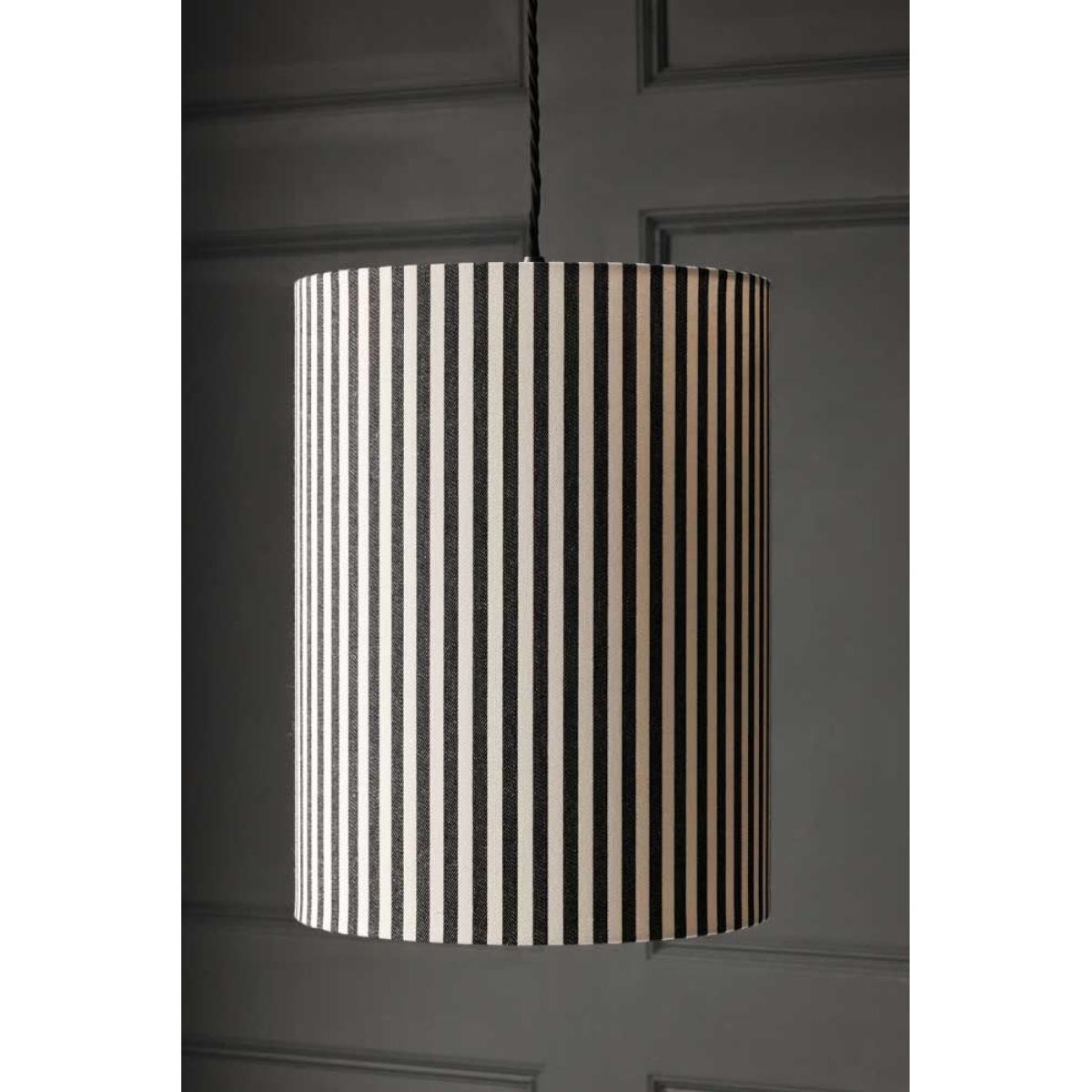 Black & White Stripe Ceiling Light Shade – image 2
