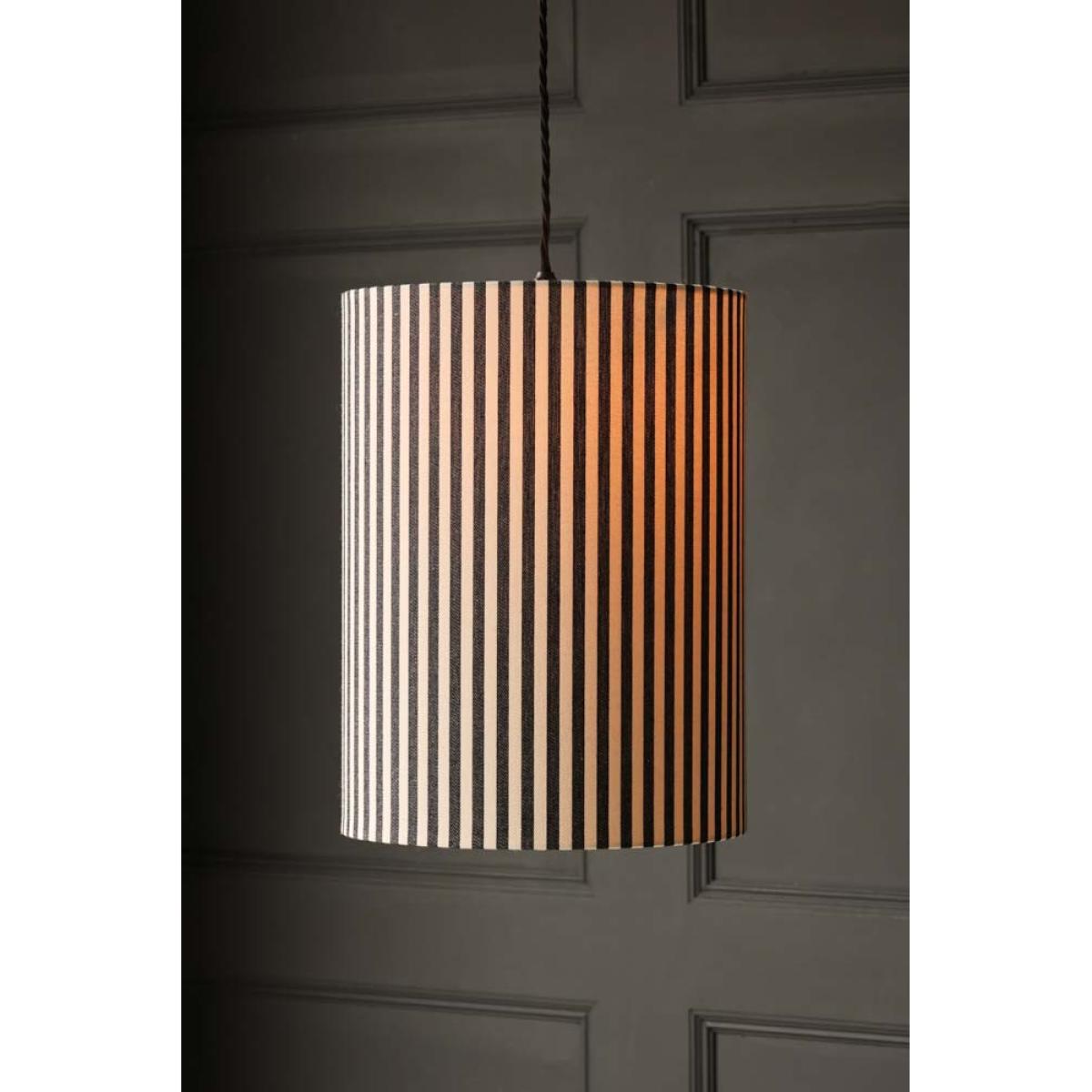 Black & White Stripe Ceiling Light Shade – image 4