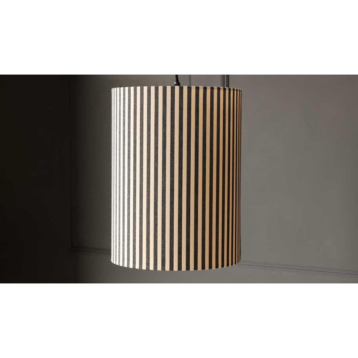 Black & White Stripe Ceiling Light Shade – image 7