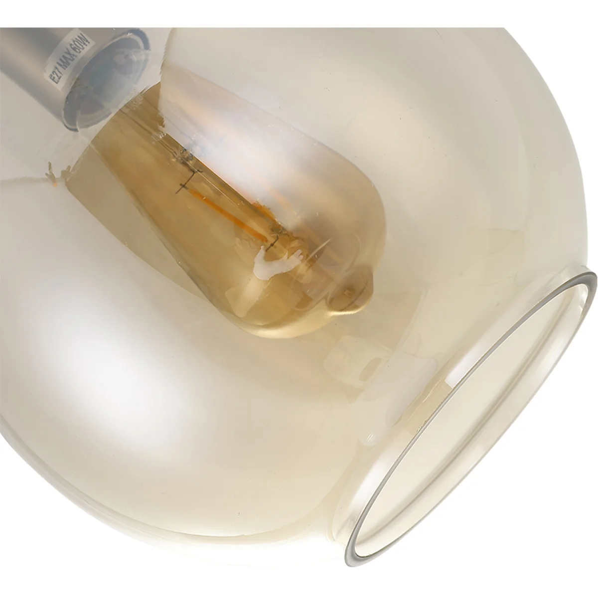 Droplet Glass Pendant Light Fixture - Clear – image 3