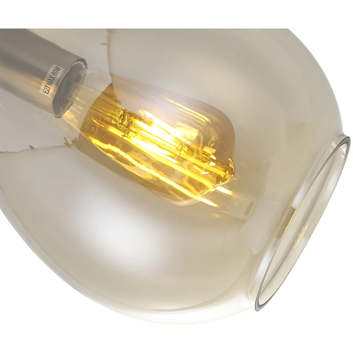 Droplet Glass Pendant Light Fixture - Clear – image 6