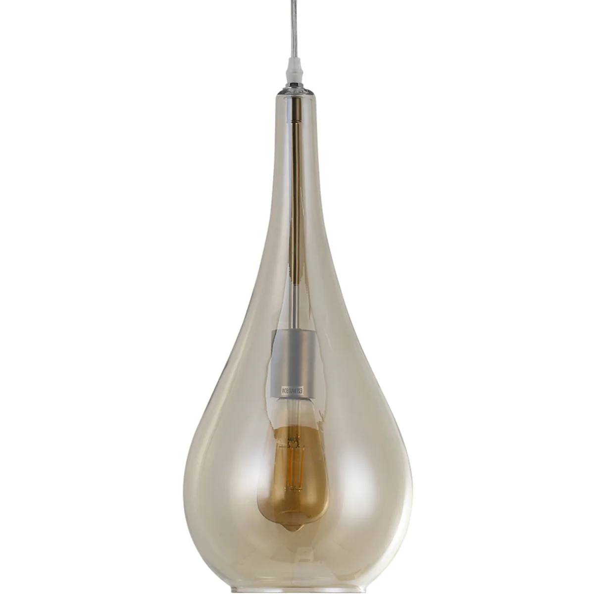 Droplet Glass Pendant Light Fixture - Clear – image 7
