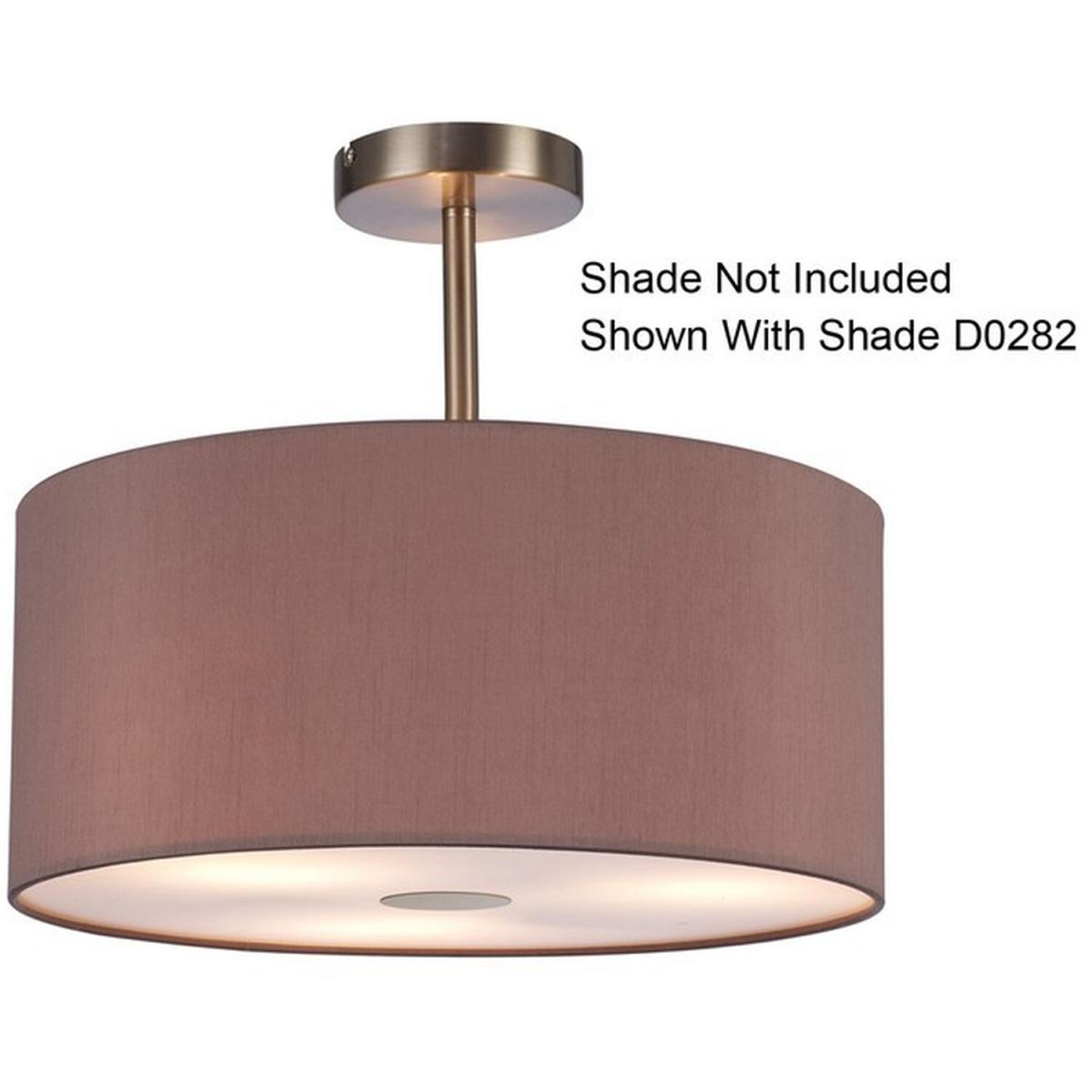 Baymont Satin Nickel 3 Light E27 Semi Flush Ceiling Fixture - Satin Nickel – image 5