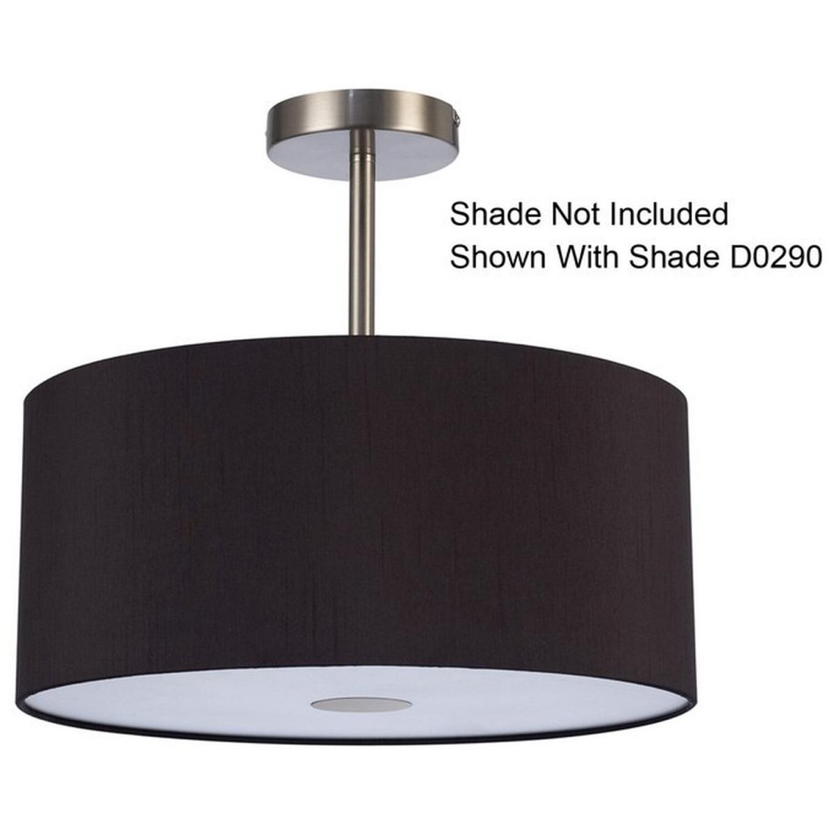 Baymont Satin Nickel 3 Light E27 Semi Flush Ceiling Fixture - Satin Nickel – image 8