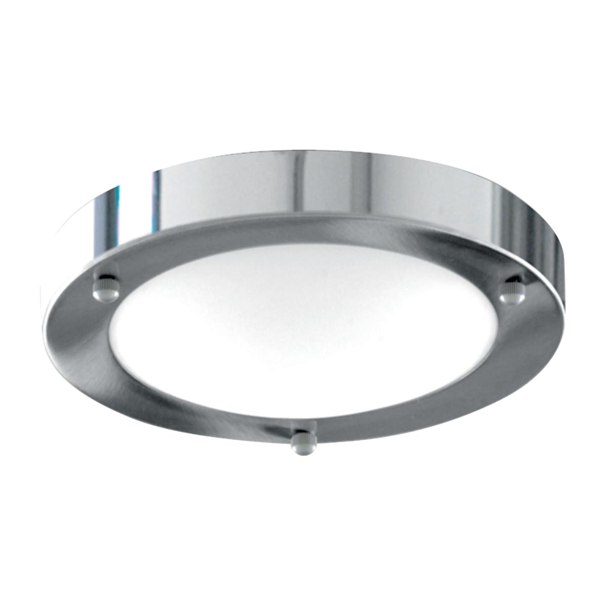 Fairfield Chrome and Acid Glass Ceiling Flush - Chrome