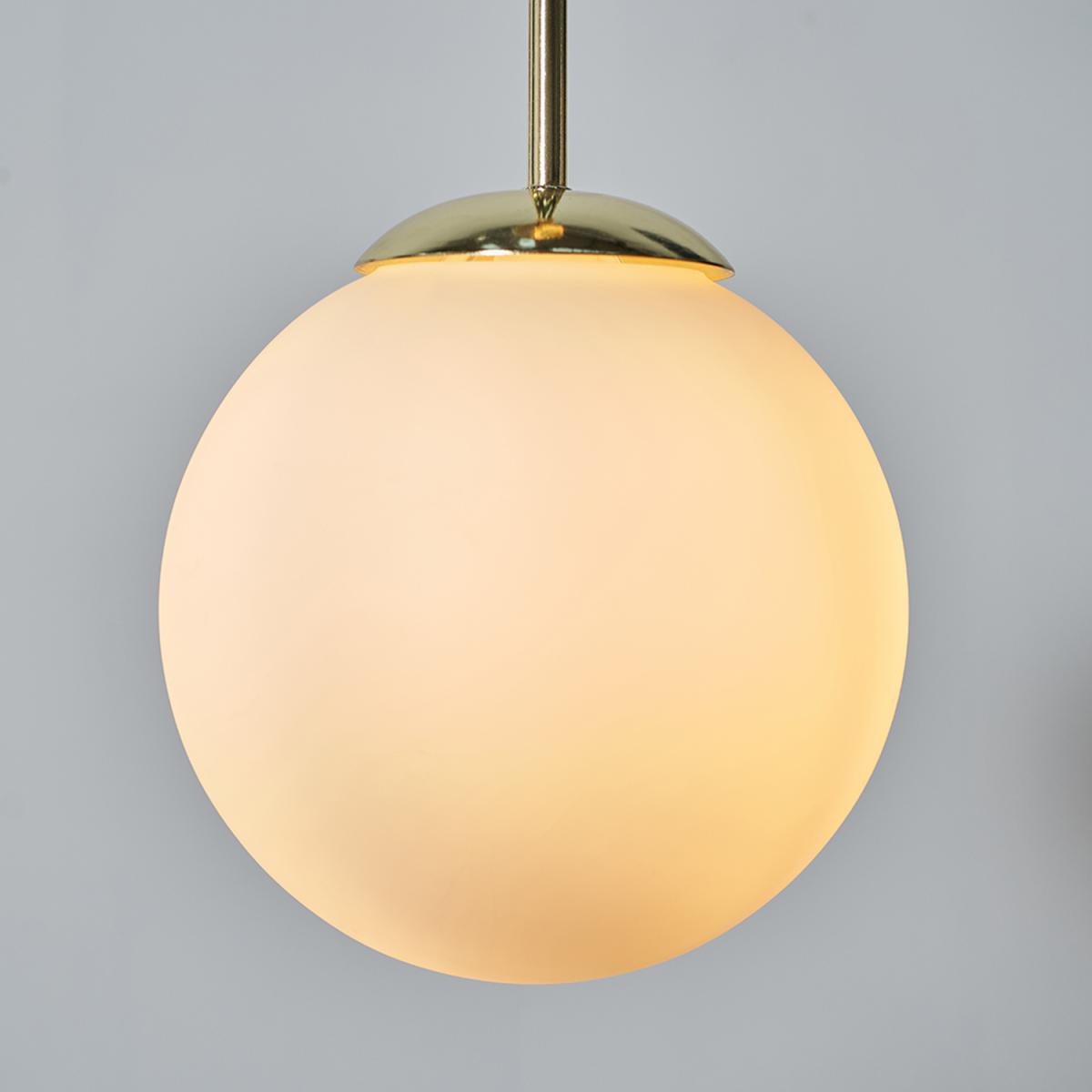 Modern Gold And Glass Globe Pendant Ceiling Light - Gold – image 3