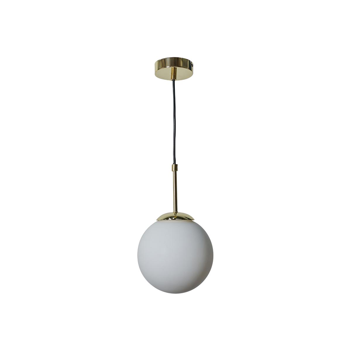 Modern Gold And Glass Globe Pendant Ceiling Light - Gold – image 1