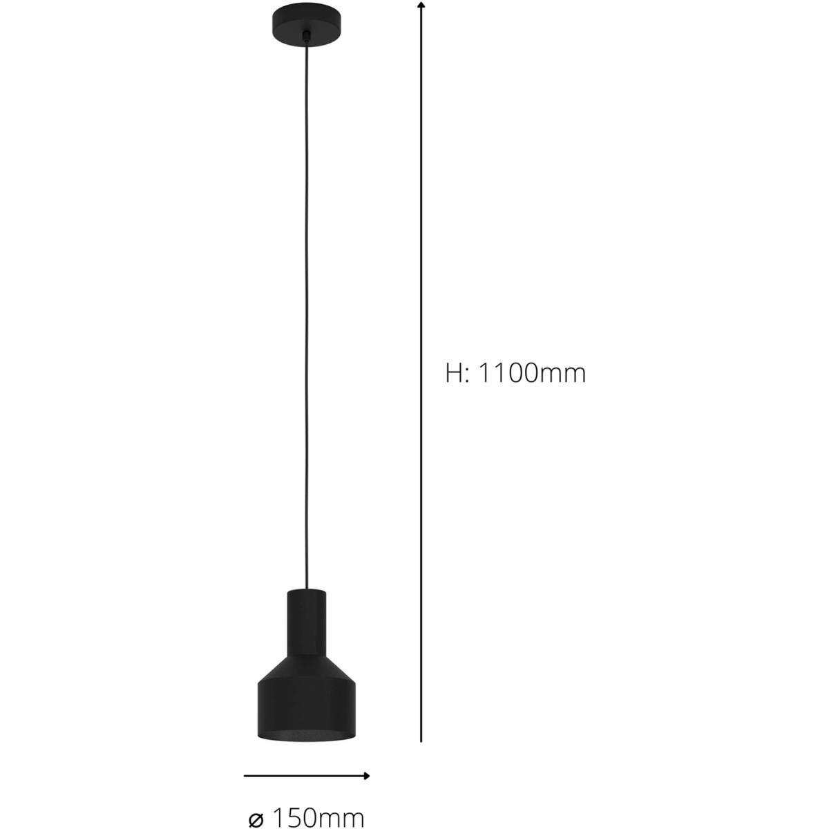 EGLO Casibare Black Steel Pendant Light - Black – image 2