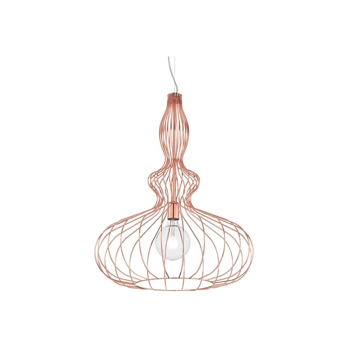 Clarissa 1 Light Ceiling Pendant Copper, E27 - Copper
