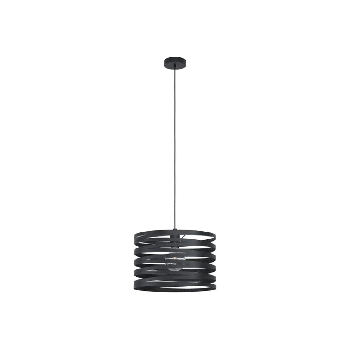 Cremella Spiral Black Pendant - Black