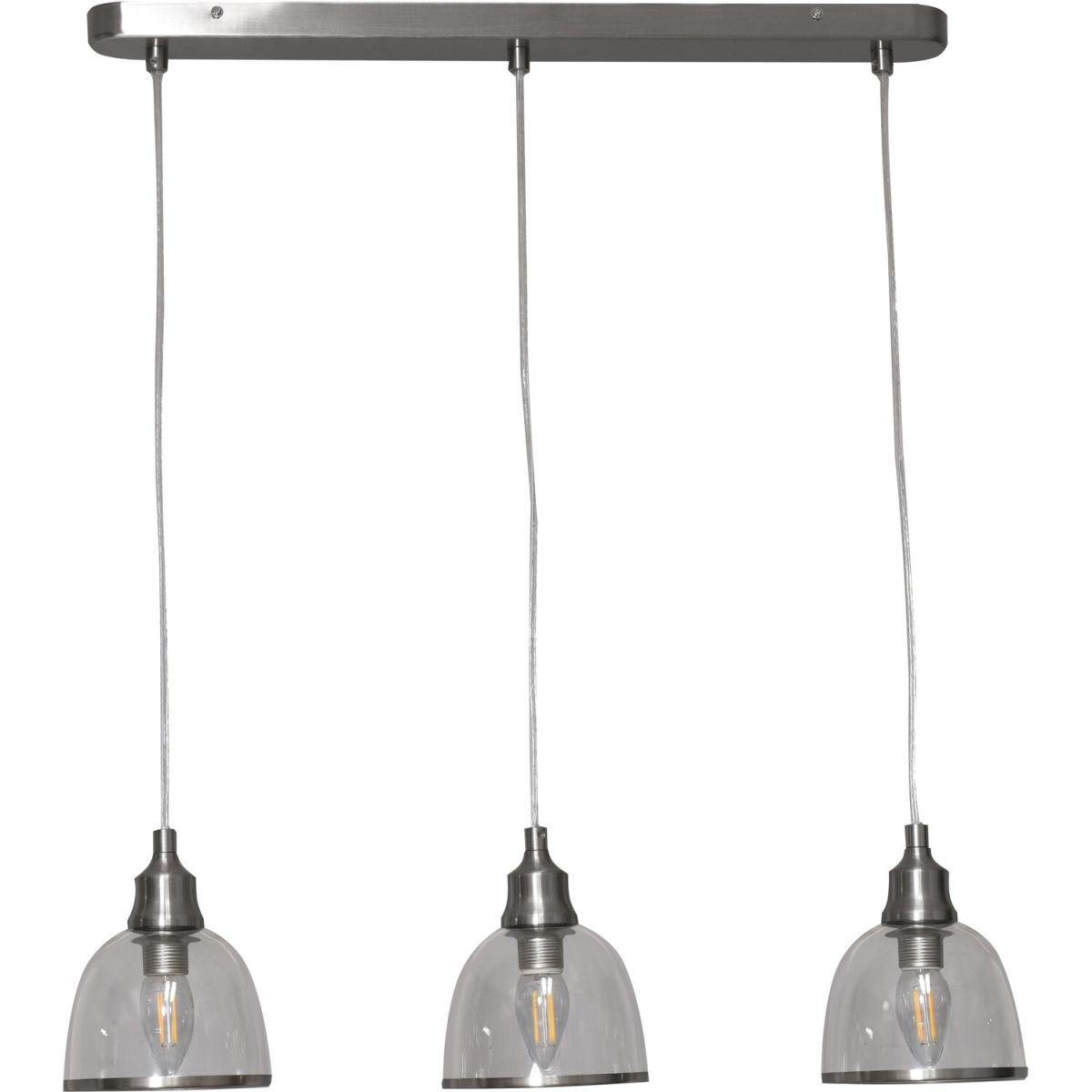 Cora 3 Light Flush Fitting - Nickel – image 2