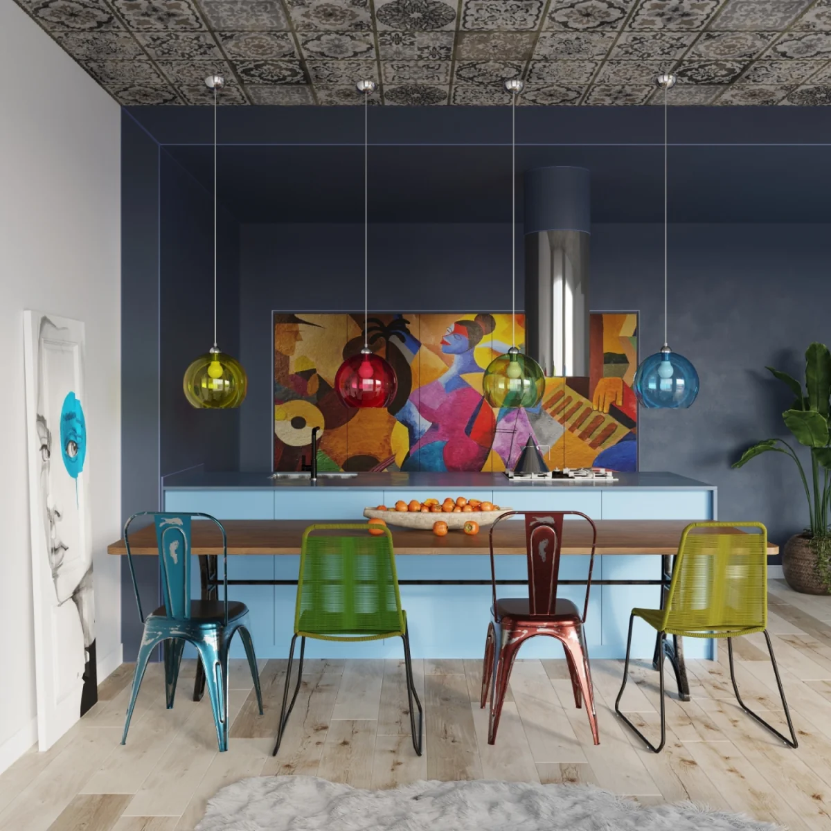 Pendant lamp BALL white - white – image 4