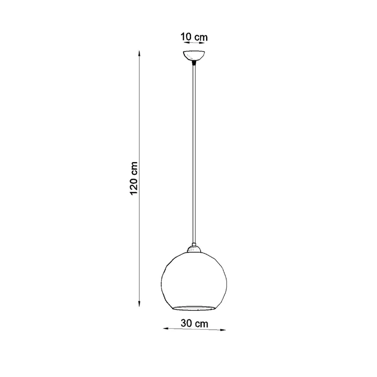 Pendant lamp BALL white - white – image 7