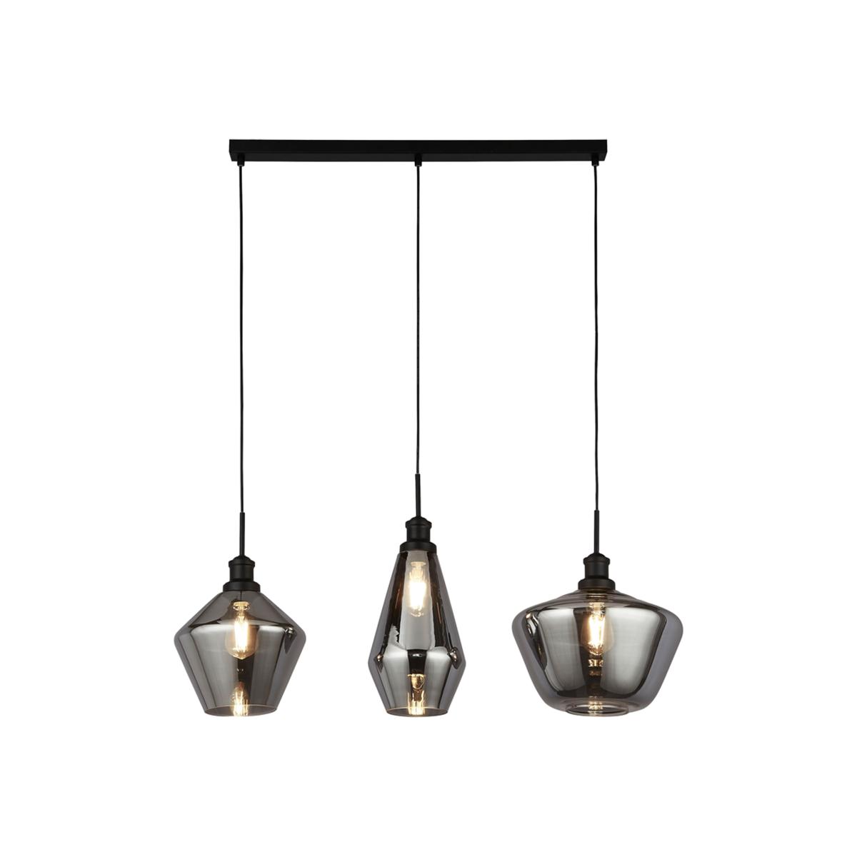 Renssela Black 3Lt Bar Pendant - Black – image 1