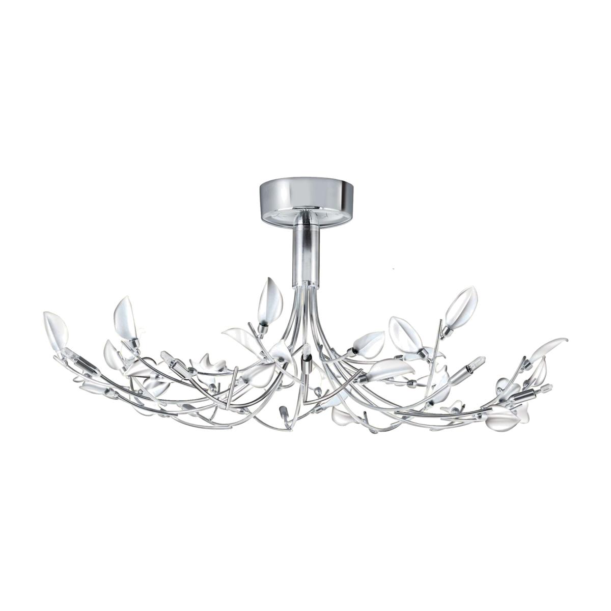 Angora Chrome 10Lt Semi-Flush - Silver