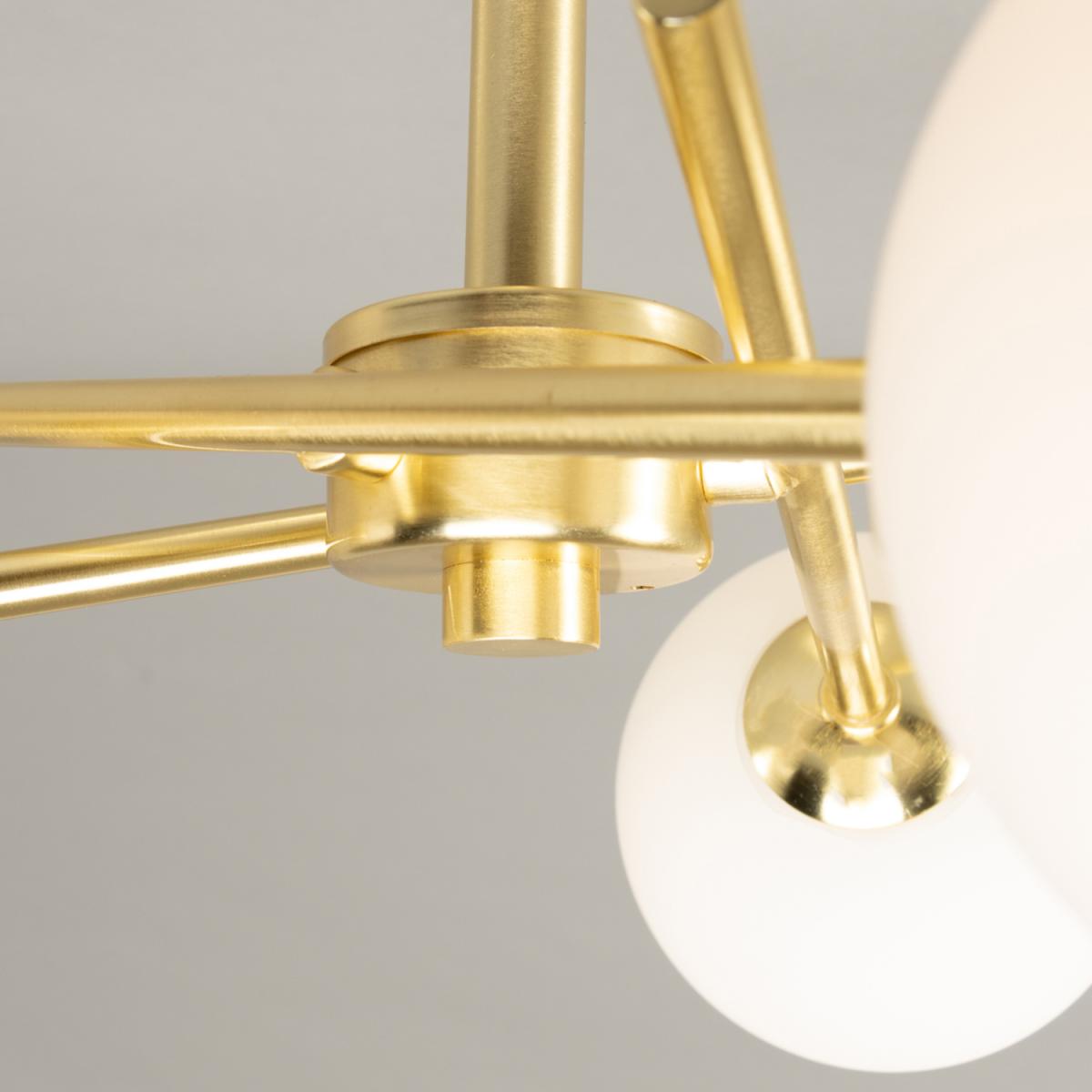 Estelle Cross Arm Bathroom Ceiling Light - Satin Brass – image 3
